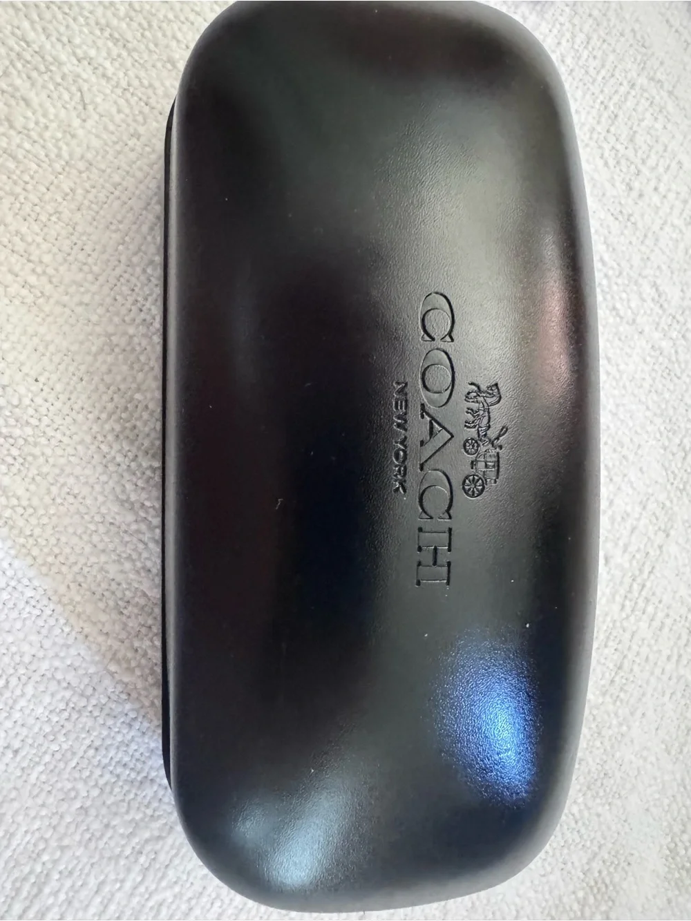 COACH 100% Authentic Hard Clamshell Sunglasses Case Womens Black